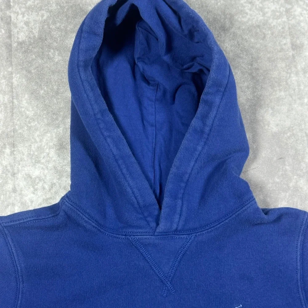 Polo Ralph Lauren Kids Size S 8 Royal Blue Fleece Pullover Hoodie Pony Logo‎